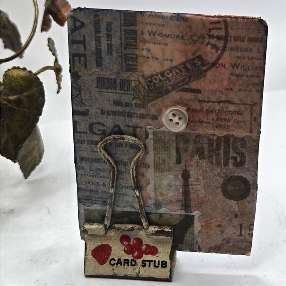 "5/$25" Pin Up Girl Summertime Artist Trading Card ATC W/Altered Holding Clip - Picture 2 of 10